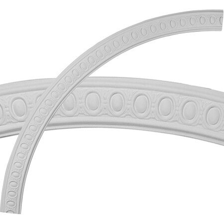 Ekena Millwork 64 3/4"OD x 58 1/4"ID x 3 1/4"W x 3/4"P Caputo Egg & Dart Ceiling Ring (1/4 of complete circle) CR64CA